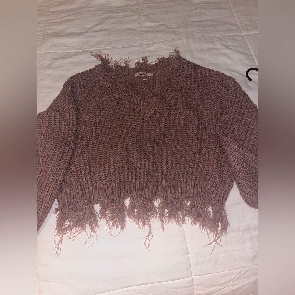 Long sleeve sweater size M blush colored
